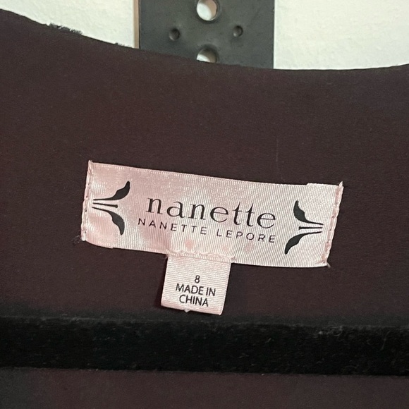 NWT Nanette Lepore Floral Velvety Lined Dress Sz 8 - Picture 9 of 10